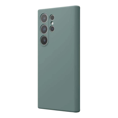 Чехол Silicone Cover для Samsung Galaxy S24 Ultra Темно-зеленый