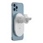 Автодержатель с функцией беспроводной зарядки WiWU Magnetic Attached Wireless Charger Car mount 15W (CH-306) Белый