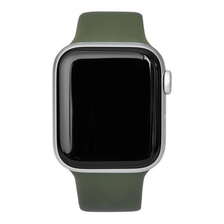 Силиконовый ремешок для Apple Watch 42/44/45 мм Темно-зеленый