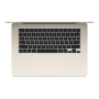 Apple MacBook Air 15" (M3, 8C CPU, 10C GPU, 2024) 24/512Gb SSD (MC9K4) Starlight, «сияющая звезда»