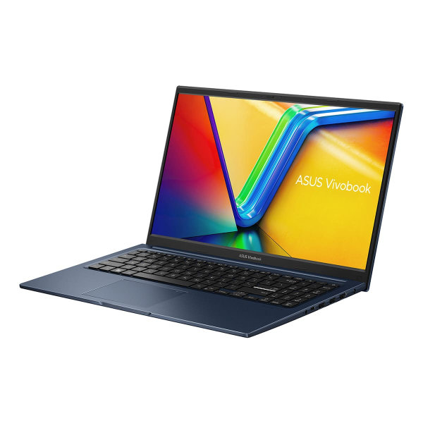 Ноутбук 15.6" ASUS VivoBook 15 (X1504ZA-BQ824) Intel Core i3 1215U, 8Gb DDR4, SSD 256Gb, Intel UHD Graphics, FullHD, DOS Blue, синий
