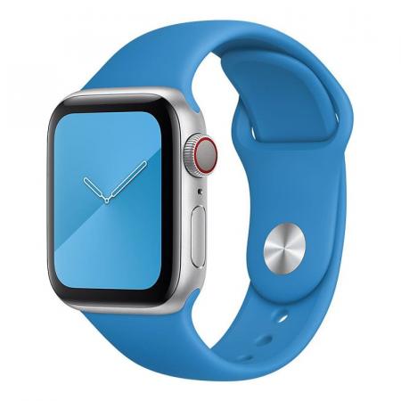 Силиконовый ремешок COTEetCI Silicone Sport Band для Apple Watch 42/44 мм Blue, синий