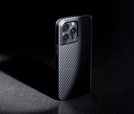 Противоударный чехол для iPhone 14 Pro Pitaka MagEZ Pro 3 кевлар (арамид) (KI1401PP) Черно-серый