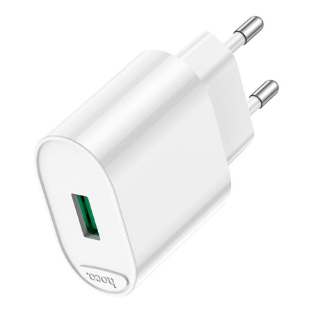 Зарядное устройство USB-A hoco. QC3.0 FAST 3A, 18Вт (C109A) Белый