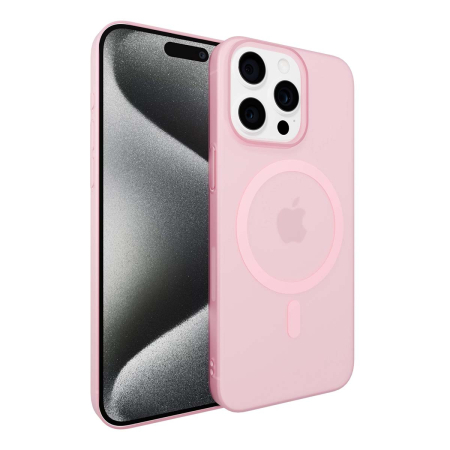 Чехол для iPhone 16 Pro Max с MagSafe 6.9" Gurdini Slim Series with Pink, розовый