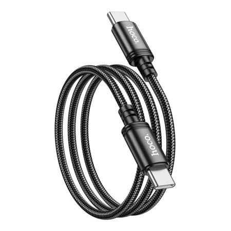 Кабель hoco. Wind Fast charging data cable разъем Type-C – Type-C, 60W, 1 м (X89) Черный