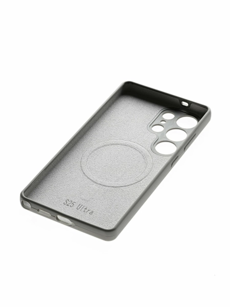 Чехол для Samsung Galaxy S24 Ultra c MagSafe Silicone Case Серый