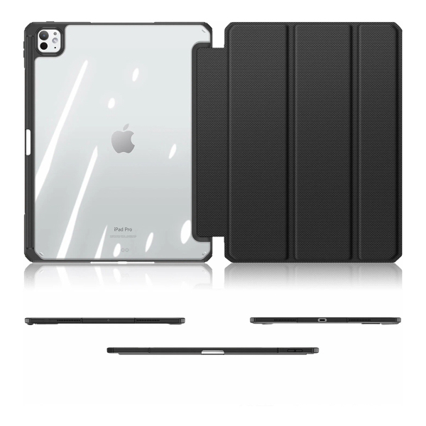 Чехол книжка для iPad Pro 13" M4/M5 Dux Ducis Toby Series Black, чёрный