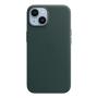 Чехол Leather Case MagSafe для Apple iPhone 14 «Forest Green» Зеленый