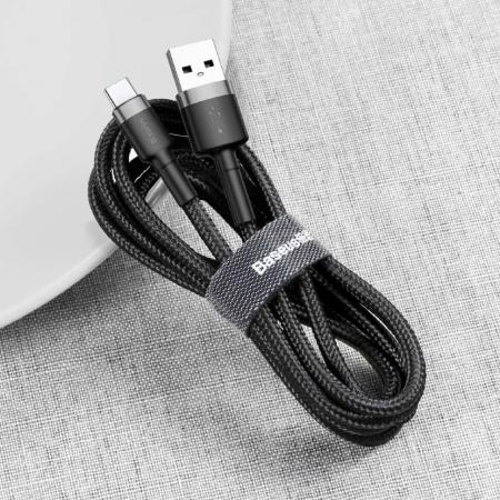 USB кабель Baseus Cafule Cable разъем Type-C (CATKLF-BG1) Черный