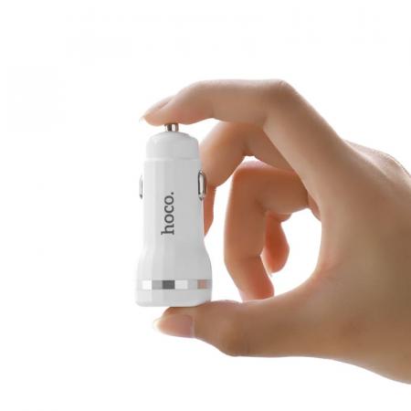 АЗУ hoco. 2 USB Charger Set + USB кабель Lightning (Z27) Белый