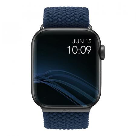 Ремешок UNIQ для Apple Watch 42/44/45 мм ASPEN Strap Braided (44MM-ASPOBLU) Синий