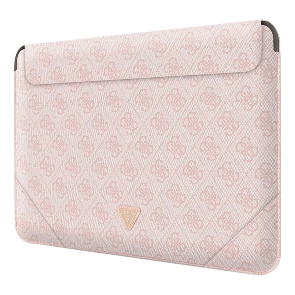 Чехол Guess для ноутбуков 13"/14" Sleeve 4G with Triangle metal logo (GUCS14P4TP) Розовый