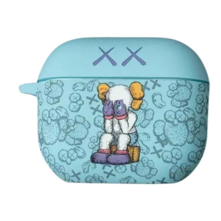 Чехол для AirPods Pro COQUE POUR Голубой с рисунком
