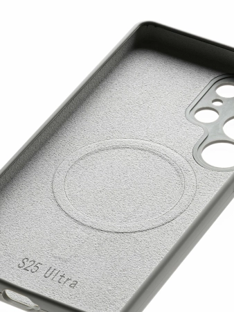 Чехол для Samsung Galaxy S24 Ultra c MagSafe Silicone Case Серый